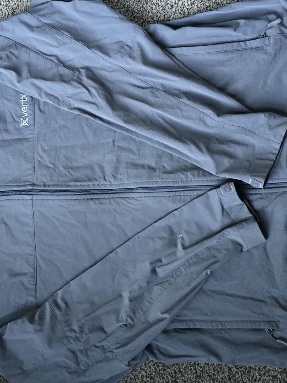Vertx Men’s Lightweight Zip-Up Jacket in Slate Grey